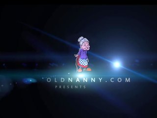 Oldnanny бабичка и омаен тийн насладете се лесбийки играя