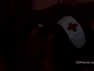 Зъл медицински сестри ангелика сърце и медисън паркър майната paitents пулсиращ manhood